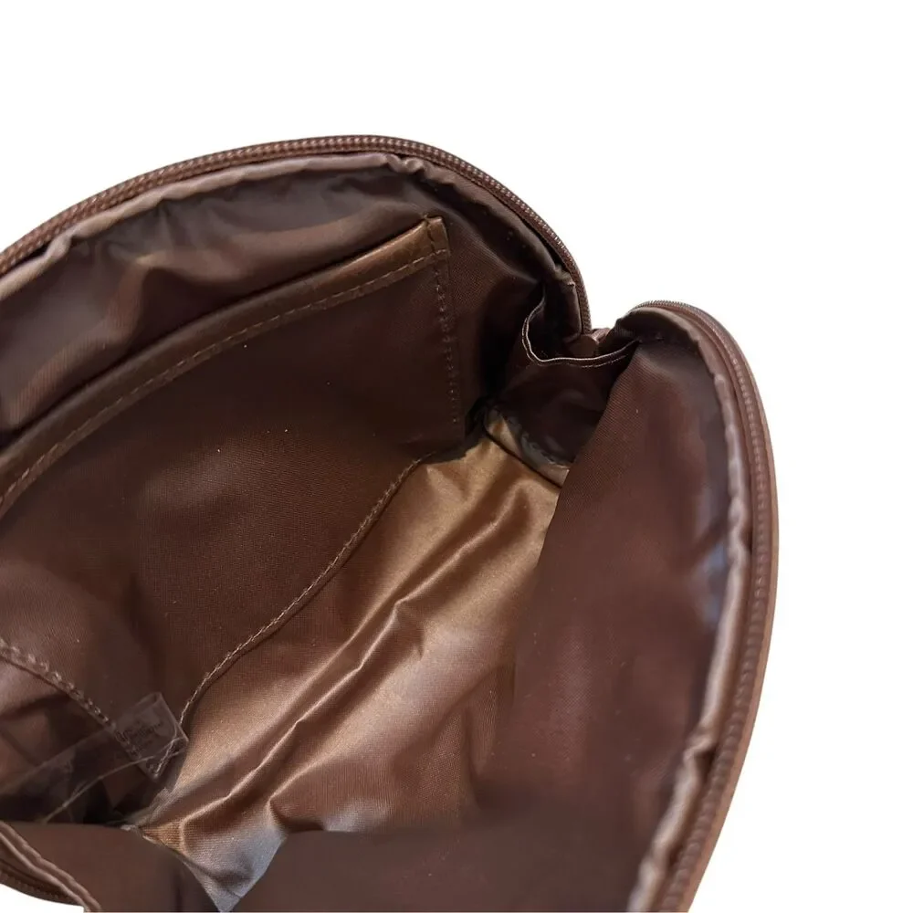 BEIS The Cosmetic Pouch Size Small in Maple Brown